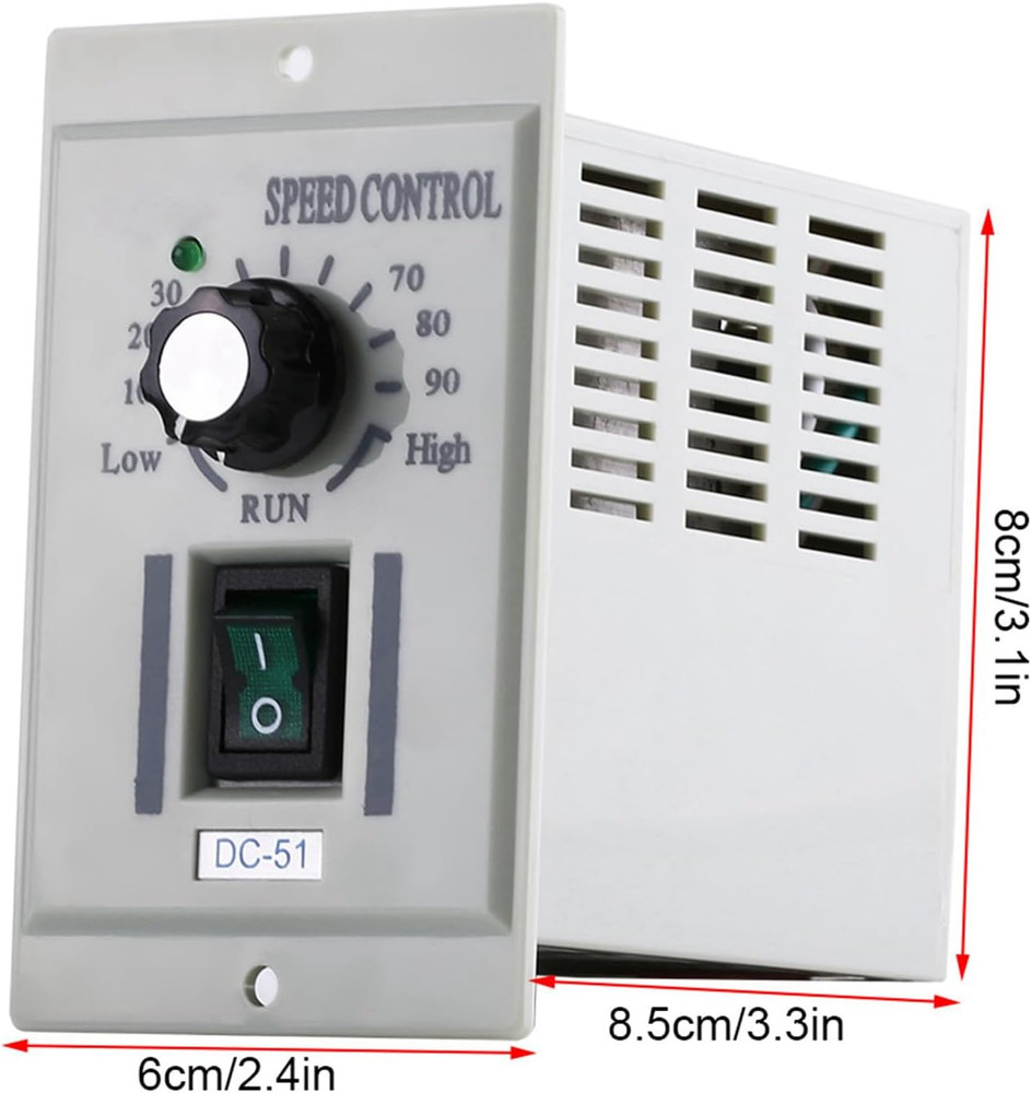 DC Motor Speed Controller AC 110V Input DC 24V-90V Output Motor Speed Controller
