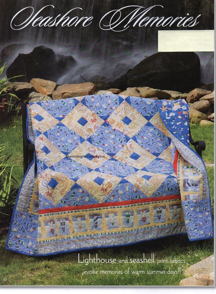 Seashore Memories Quilt Pattern Pieced HW