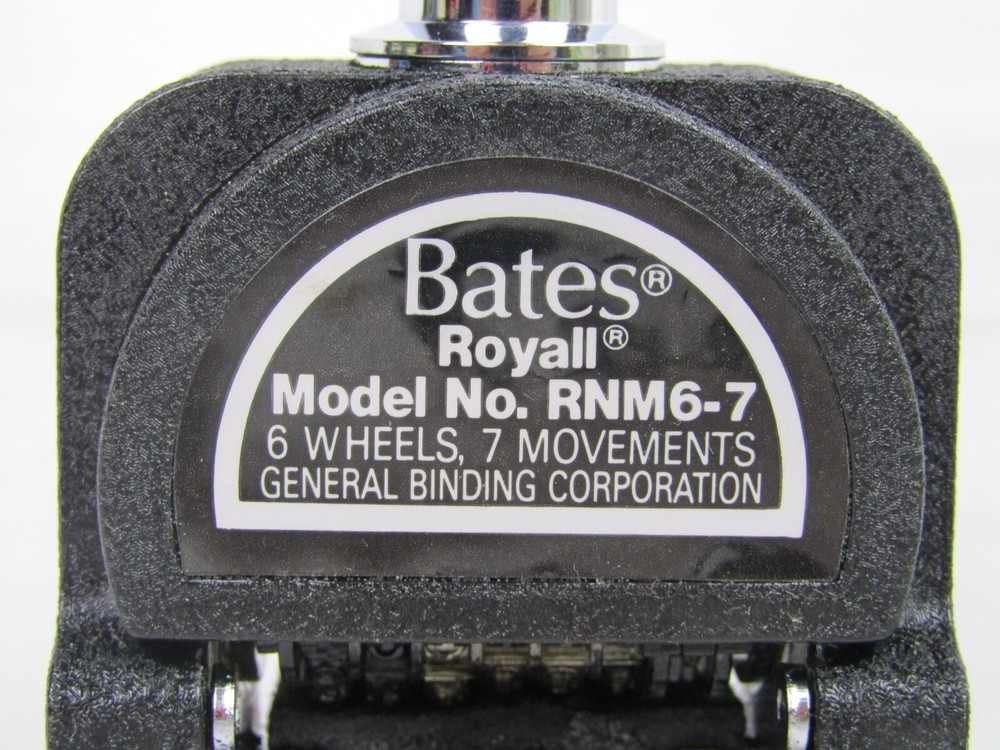 Bates Royall Automatic Numbering Machine # RNM6-7
