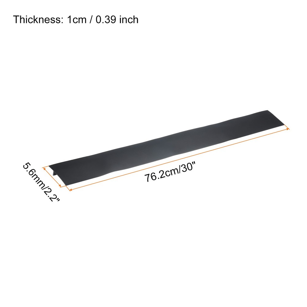 30" Length Silicone Stove Space Coverage Space Filling, Black