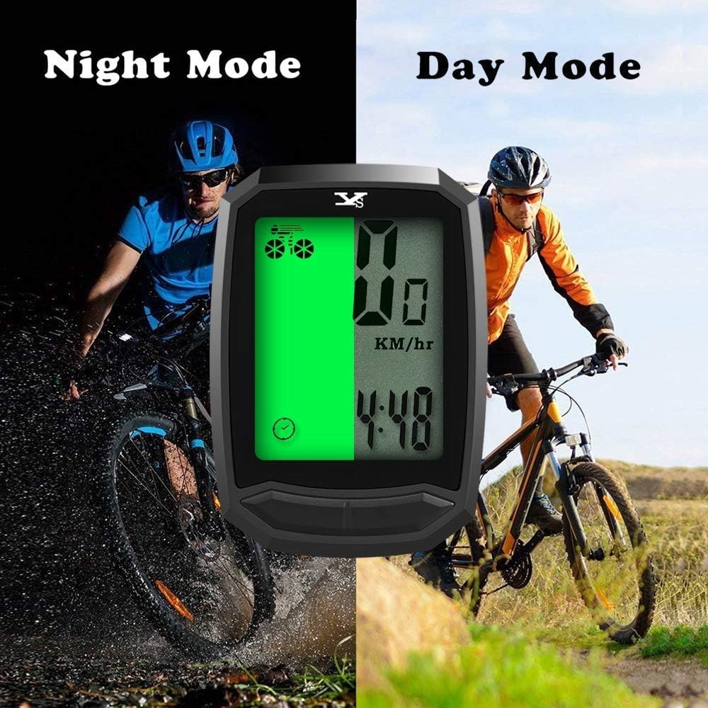 Lightweight Waterproof Wireless Cycle Speedometer with Easy Install & Backlight