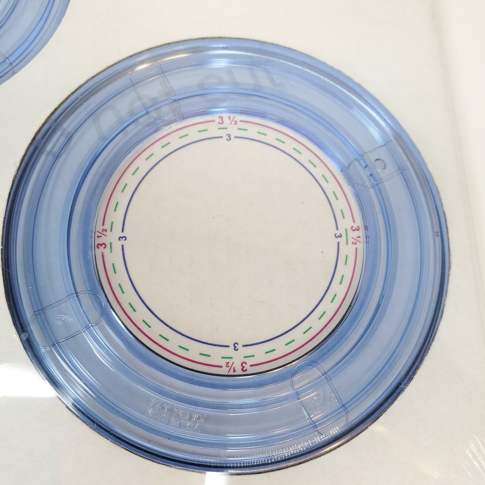NEW CREATIVE MEMORIES custom cutting system 3 Circle Pattern & Sizing Template