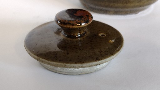 Handmade Stoneware Pottery Artistic Teapot Bamboo Design