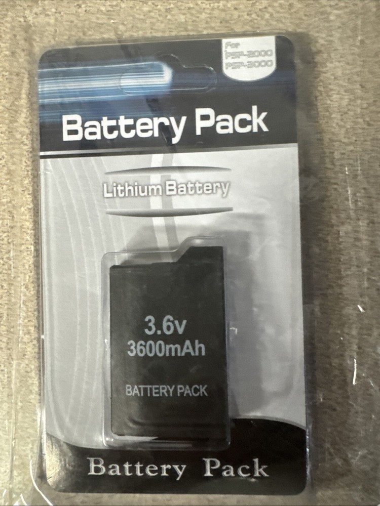 Sony PSP-2000 300 Replacement Battery - Black