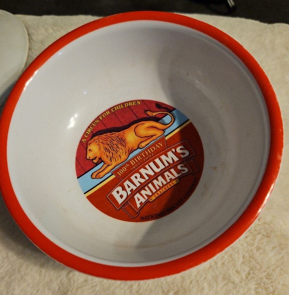 Nabisco Barnum's Animals Commemorative Plate Spoon Fork Bowl