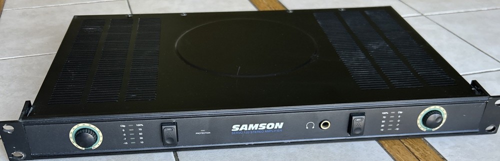SAMSON SERVO 120 STEREO POWER AMPLIFIER  Rack Mounted, Tested Working