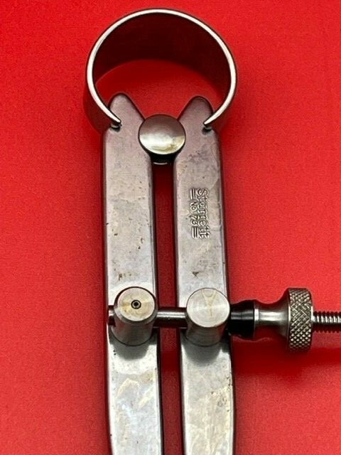 Starrett 73A-6 Yankee Spring-Type Inside Caliper, 6" Size, Solid Nut IN STOCK