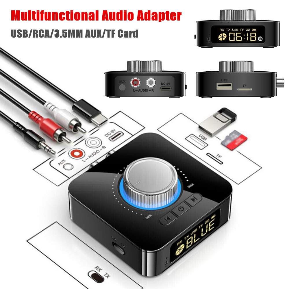 Bluetooth 5.3 Transmitter & Receiver Wireless Adapter For Home stereos/speakers
