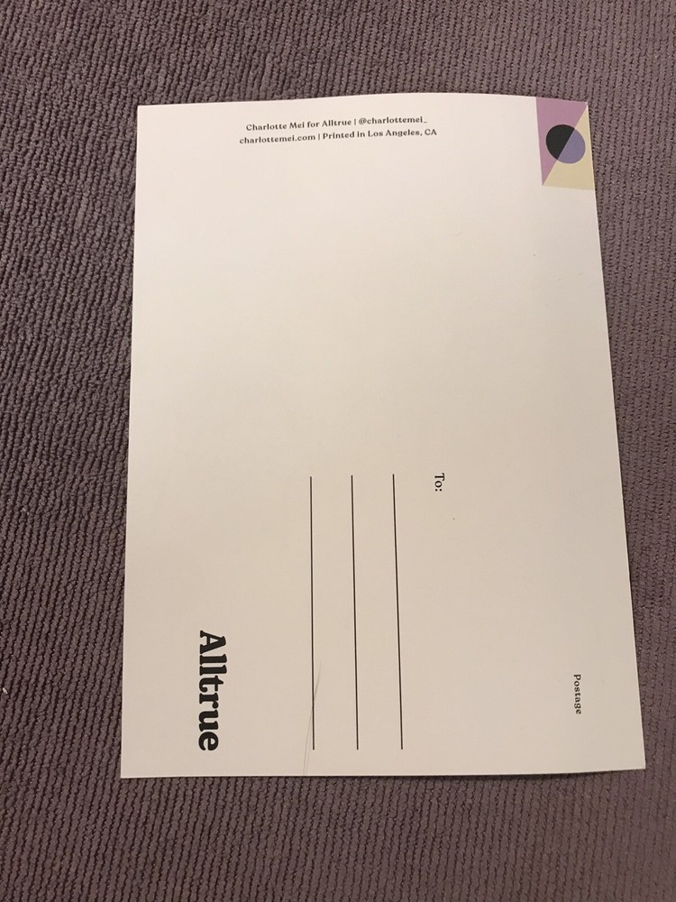 Alltrue postcard (Causebox)