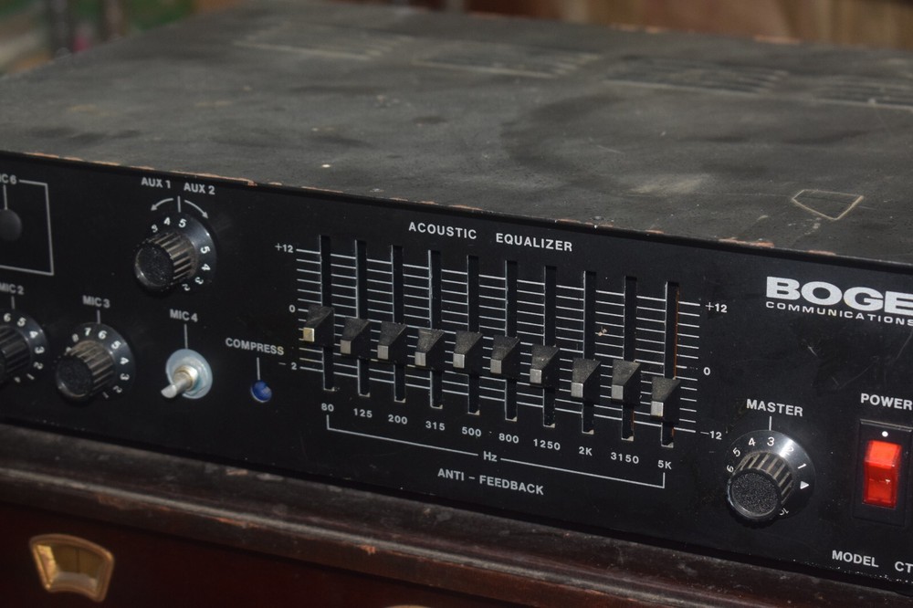 Bogen CT-100B Microphone Mixer /Amplifier - Tested and Working = 100 Watt