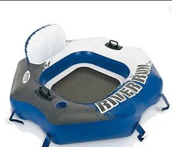 Intex River Run Connect Lounge, Inflatable Water Float, 51" X 49.5"