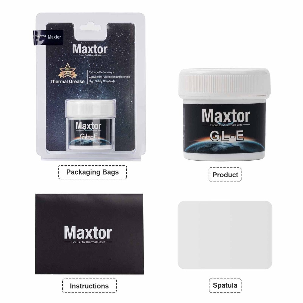 GLE 80g Thermal Paste Heatsink Paste CPU Compound Heat Conductive Grease for ...