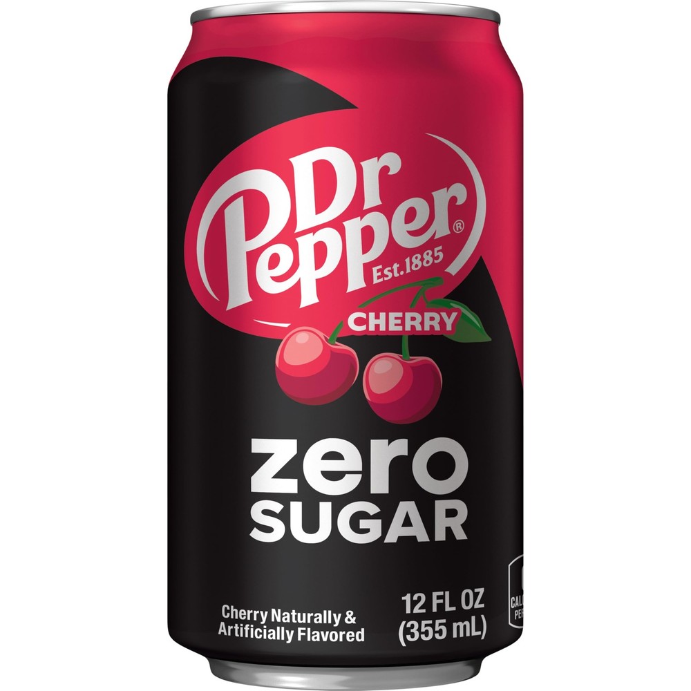 DR PEPPER ZERO SUGAR - CHERRY, 12 OZ, 12 PK