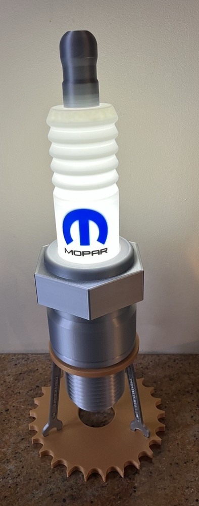 Mobar Branded Spark Plug Model Lamp