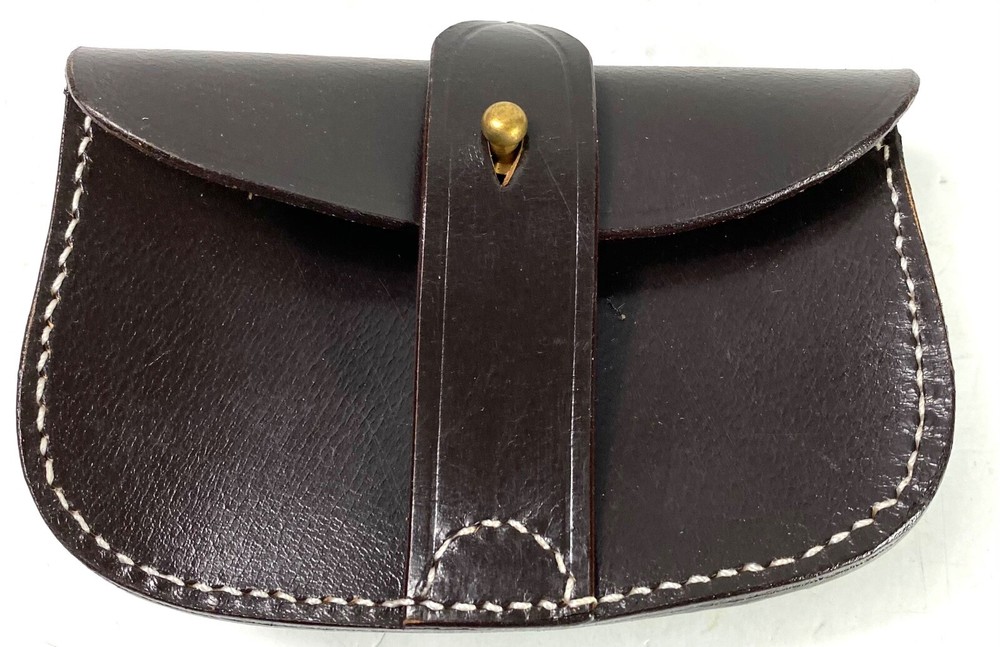 BRITISH SAM BROWNE BELT  PISTOL REVOLVER LEATHER AMMO POUCH