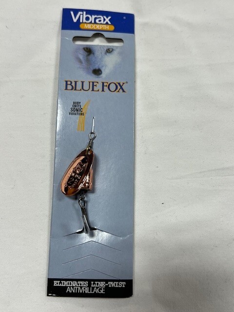 1 Blue Fox Vibrax Fishing Spinner Lures Size 2
