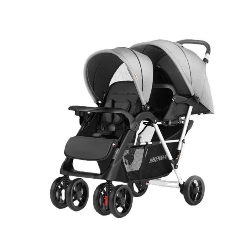 Double Stroller Folding Portable Twin Baby Stroller