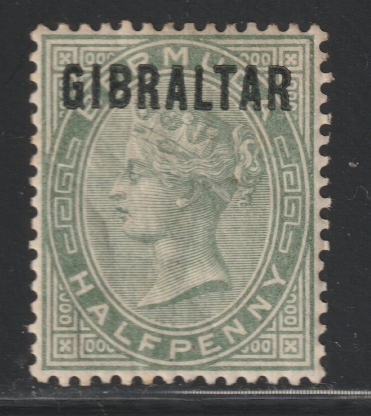 Gibraltar    1886    Sc # 1(1/2p)    MLH    OG    $ 24