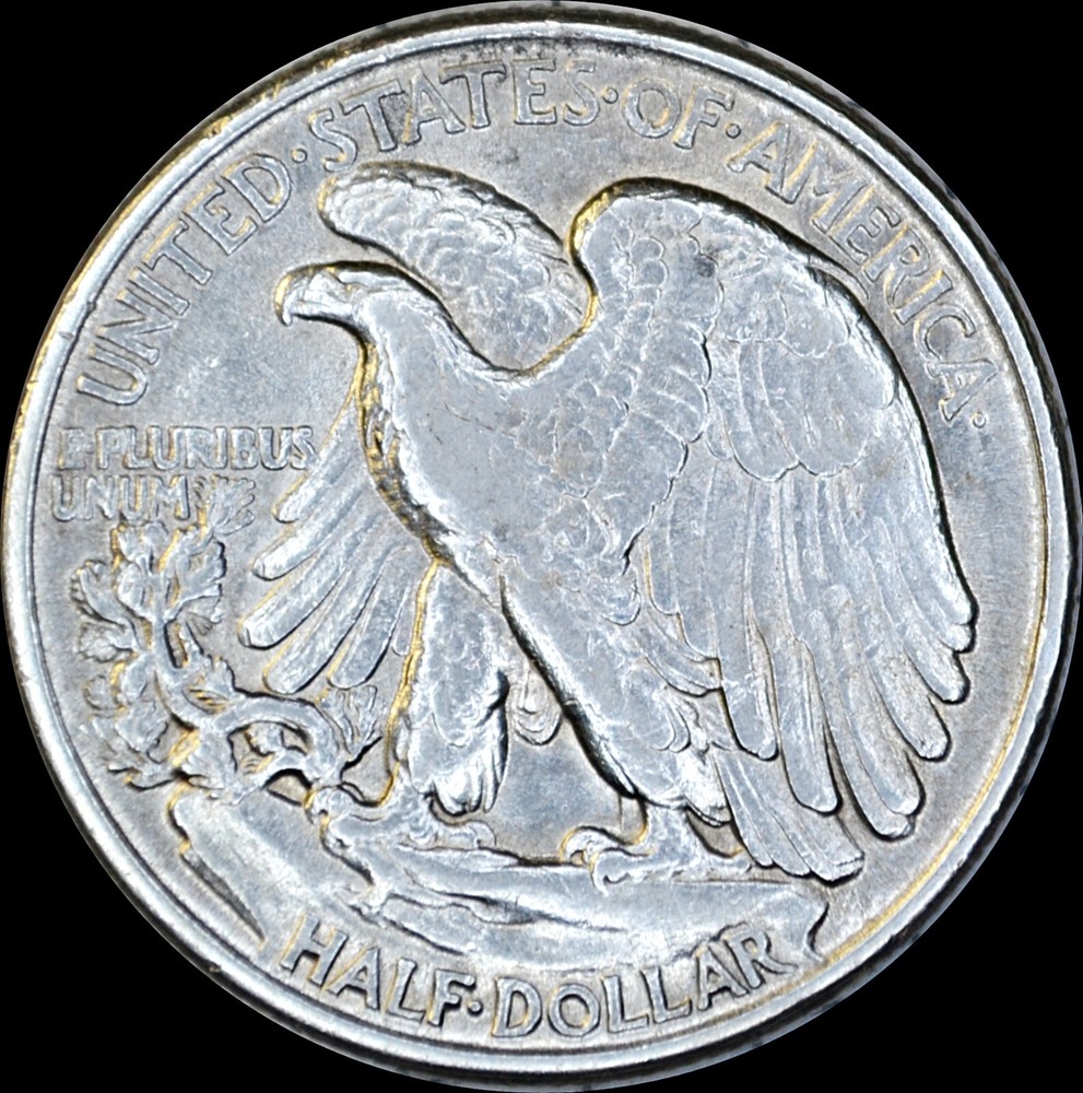 1945 P Walking Liberty Half Dollar AU No Mint Mark.