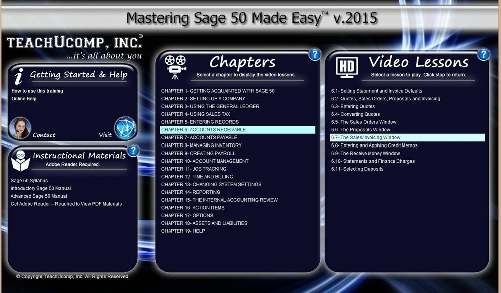 NEW! SAGE 50 Accounting v. 2015 Video Training Tutorial DVD and Digital Course
