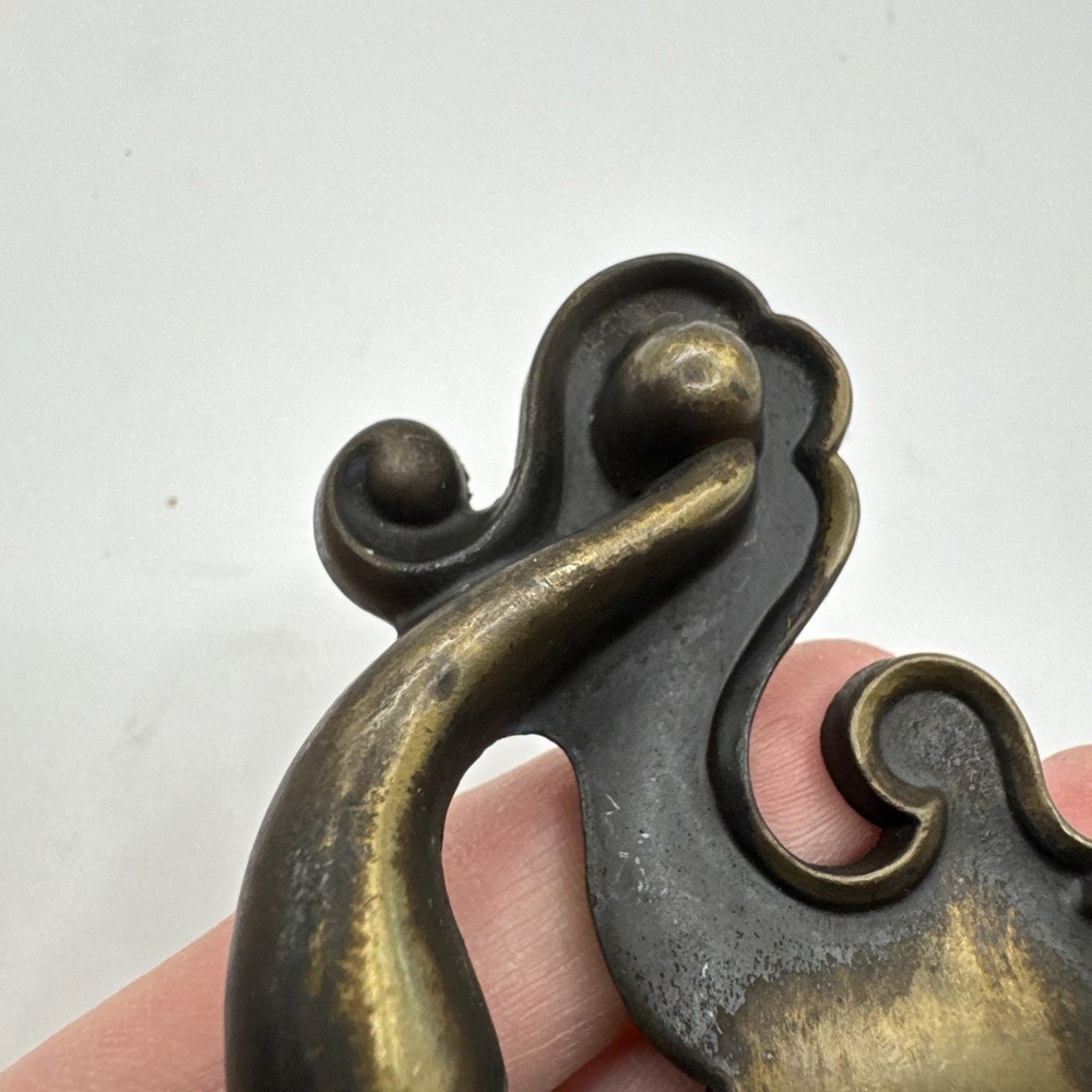 Vintage Brass Drawer Pull 4 1/2" Keeler #7538 Hardware Handle