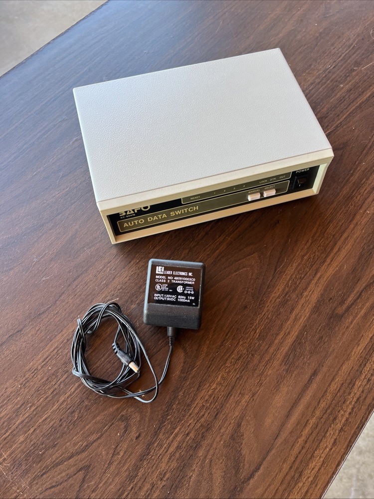 Vintage Bafo KC 604-1P Auto Data Switch Multiswitch Parallel 4x In 1x Out
