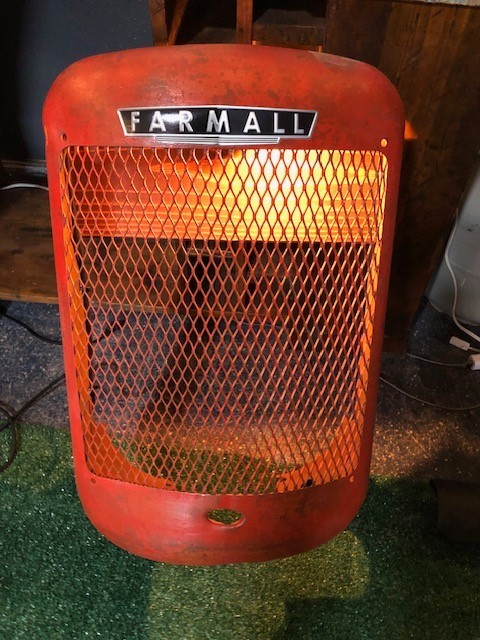 Repurposed / Farmall Tractor Grille Wall Art & light/ Man Cave