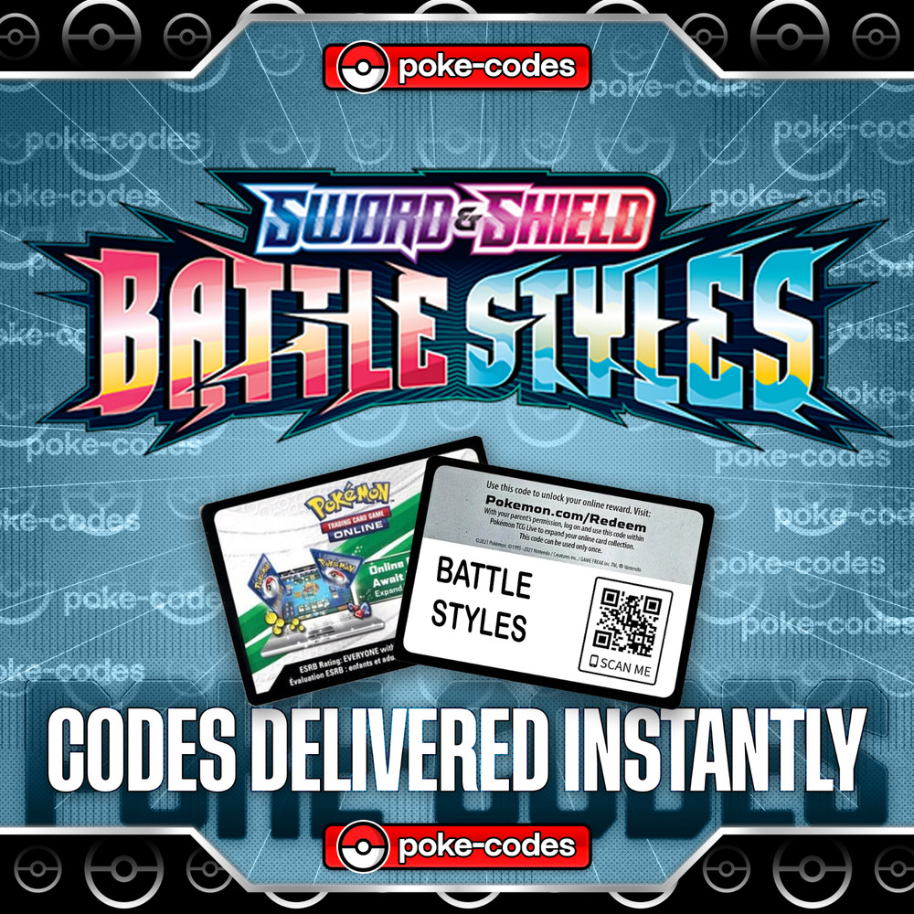 Pokemon - Battle Styles TCG Code Cards - INSTANT DELIVERY