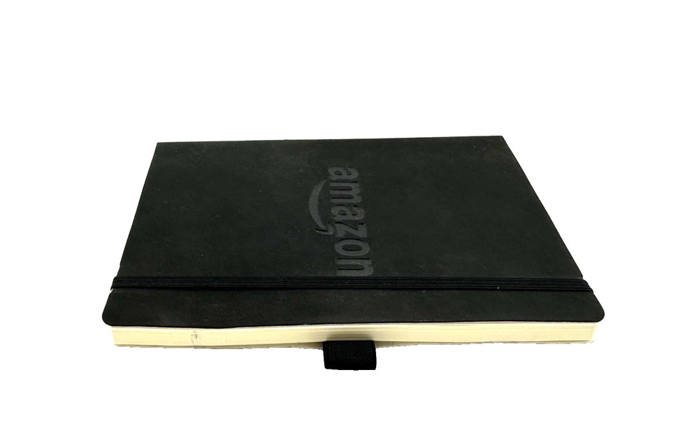 Amazon Employee Notebook Journal Book 5”x7” Lined, Black - 1 Count, Pre-owned