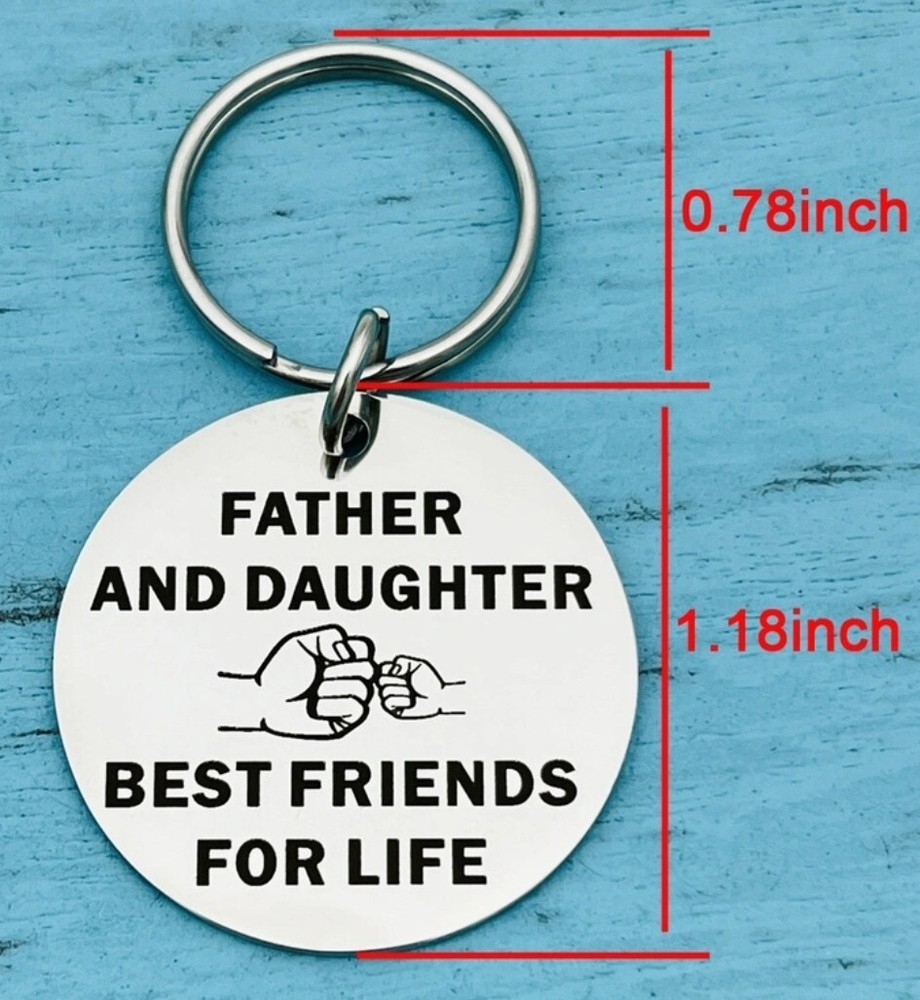 Father Duaghter Best Friends For Life Keychain