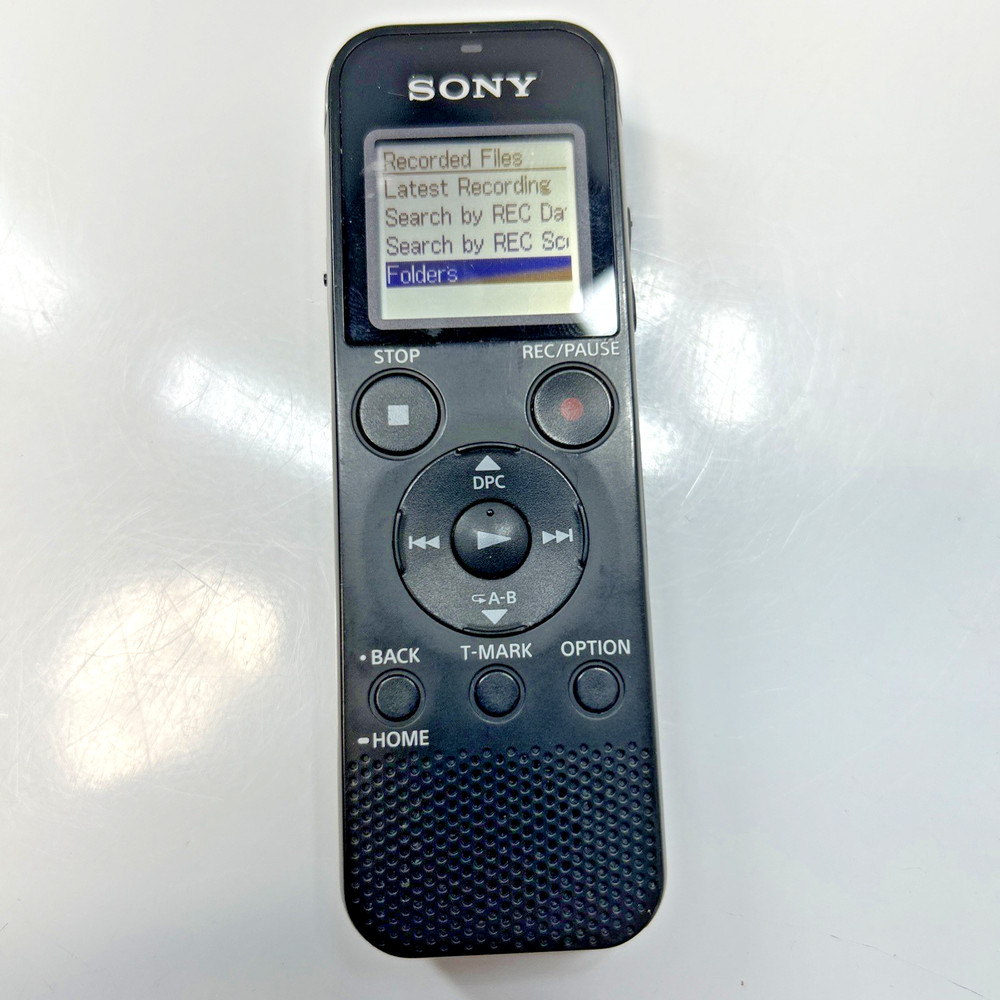 Sony ICD PX470 Digital Voice Recorder USB MicroSD Expandable Black WORKS