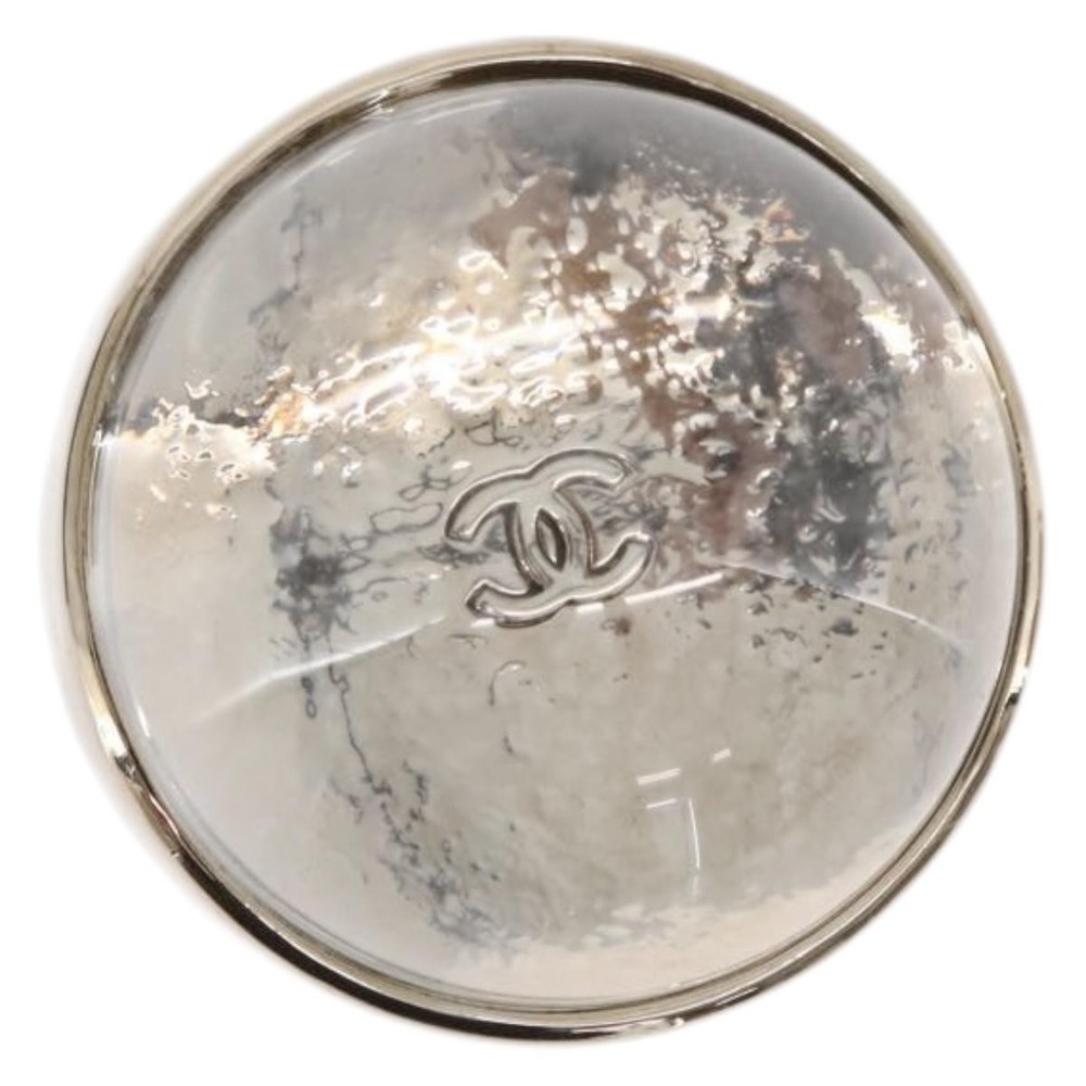 CHANEL COCO Mark Magnifier metal Clear CC Auth BA12017M