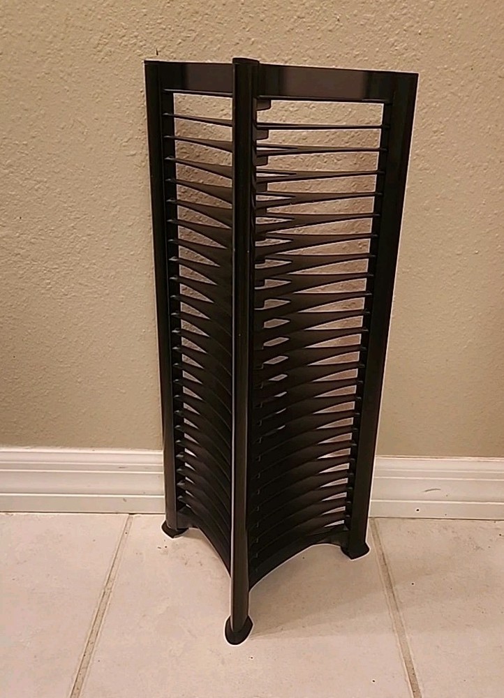 Atlantic Vintage CD Storage Rack  Tower Holds 30