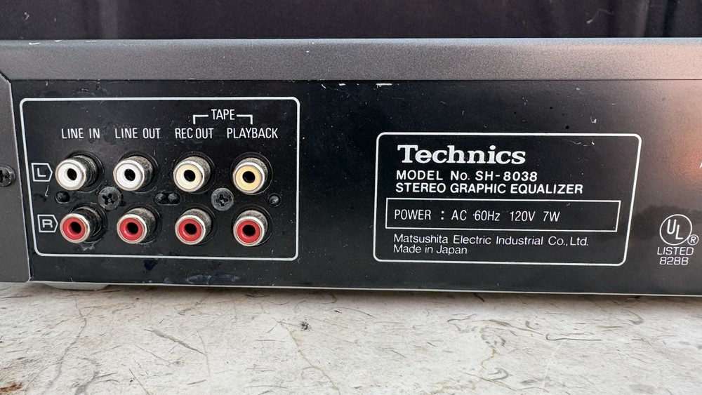 Technics SH-8038 7 Band Stereo Graphic Equalizer *Nice!*