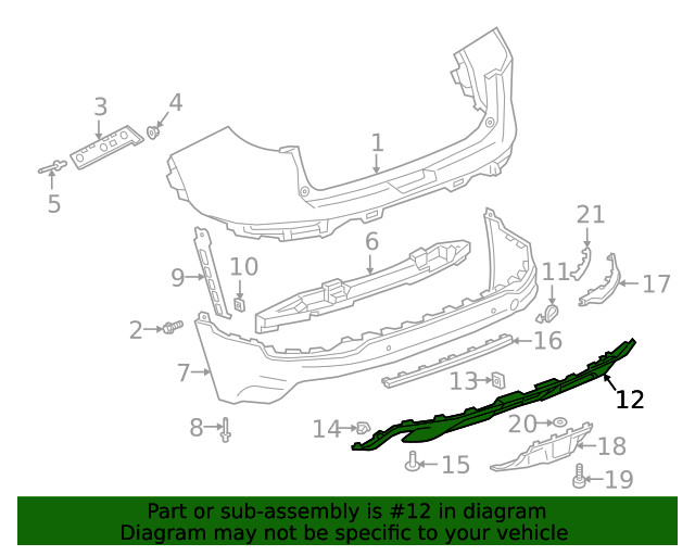 Genuine GM Lower Panel 84639424