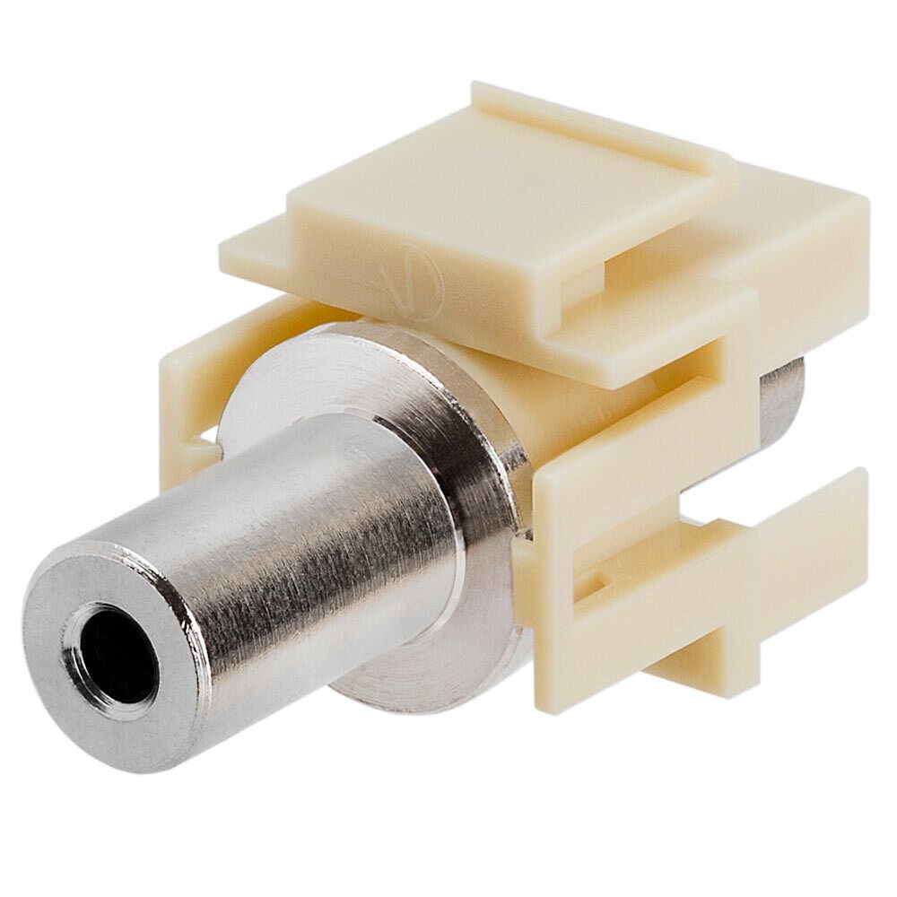 2 Pack 3.5mm Keystone Jack Wall Plate AUX Cable Stereo Coupler Faceplate Insert
