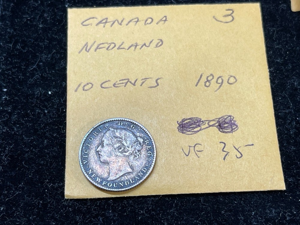 1890 Canada Newfoundland 10 Cents High Value