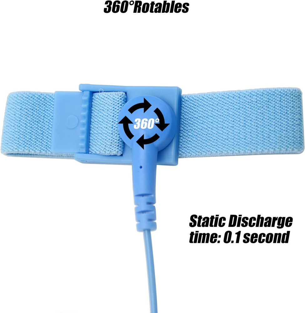 Anti Static Wrist Strap 2 Pack ESD Grounding Band for Electronics