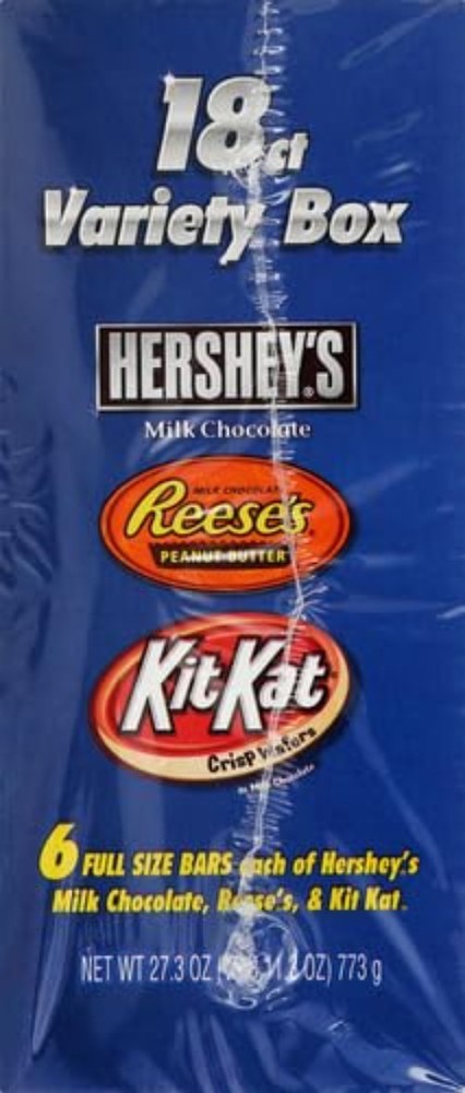 KIT KAT & REESE'S Assorted Chocolate Bars, 18ct x 2 Pack