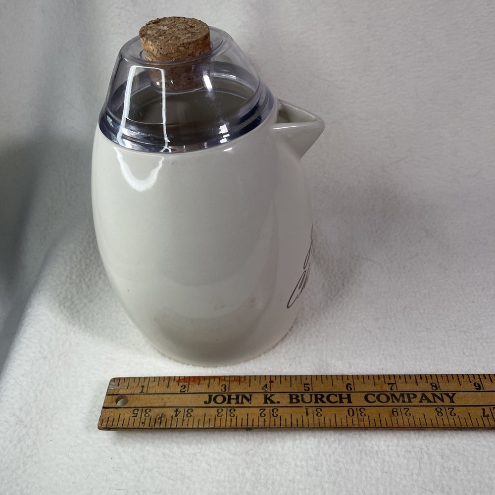 Hot Chocolate White Ceramic Pitcher with Lid - Bed Bath & Beyond