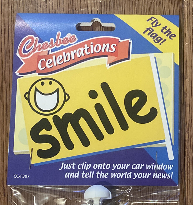 Smile car flags Qty 10 Flags