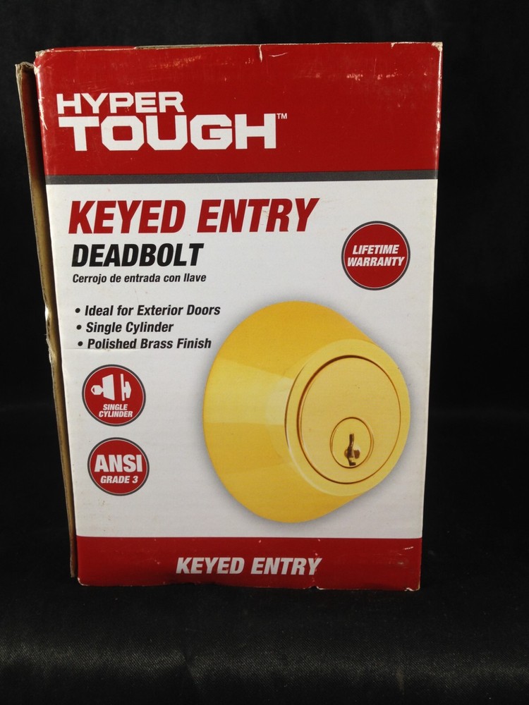 Hyper Tough Keyed Entry Deadbolt One Pair