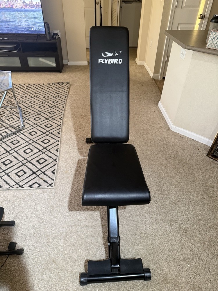 FLYBIRD Adjustable Weight Bench – Foldable Strength Training Bench