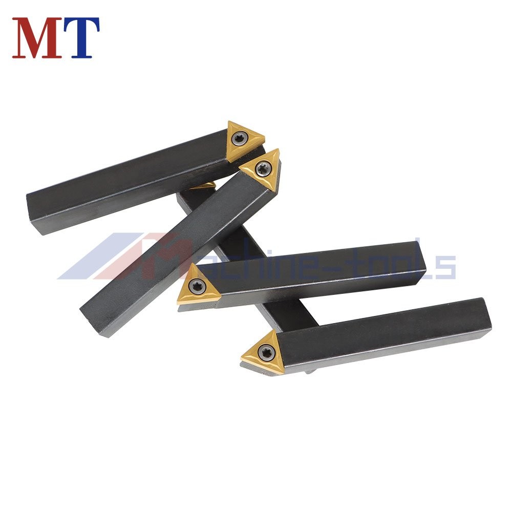 1/2" 5Pcs Carbide Indexable Turning Tool Lathe Tool Bit With Carbide Inserts