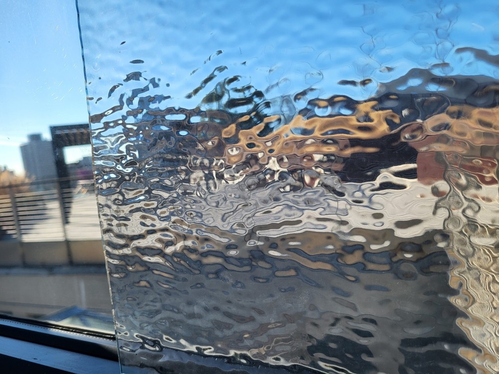 12x12" Clear Ripple Glass