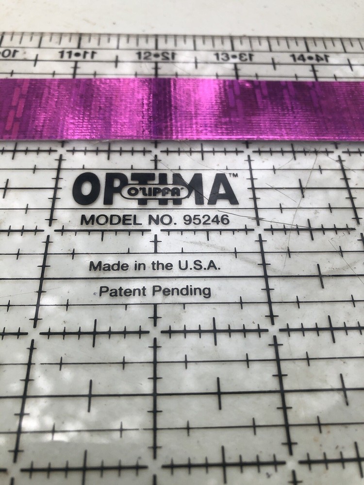 Vtg Optima Quilt Square Plastic Rectangle Grid