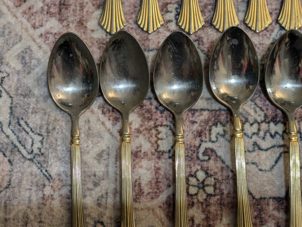 LOT Reed And Barton ESTORIL Stainless Flatware USED/TARNISHED