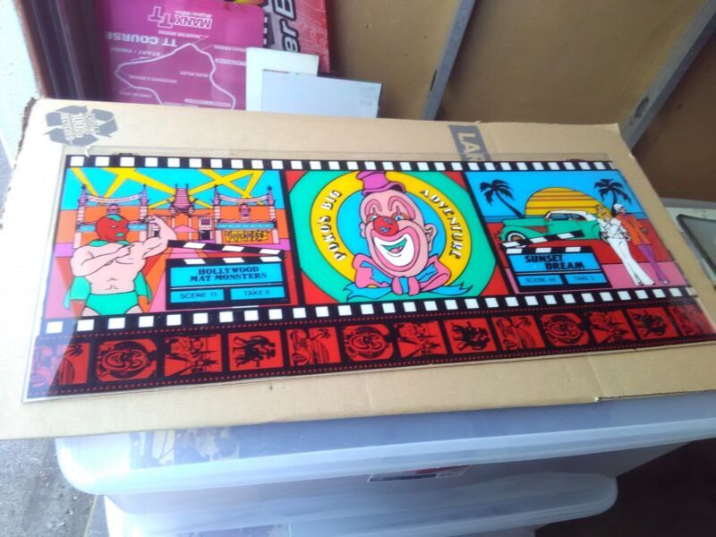 hollywood crane claw arcade cabinet marquee part #71