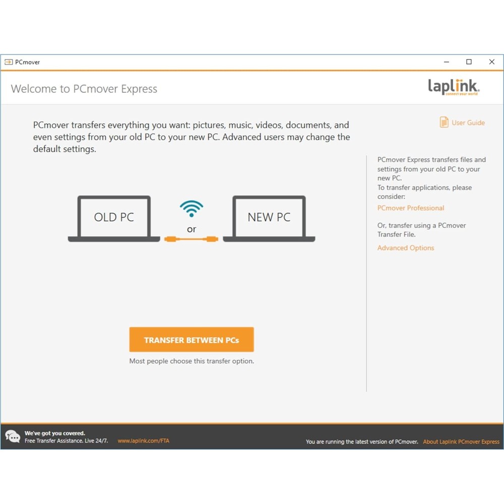 LAPLINK Easy Transfer Cable, Includes PCmover Express Data Software...