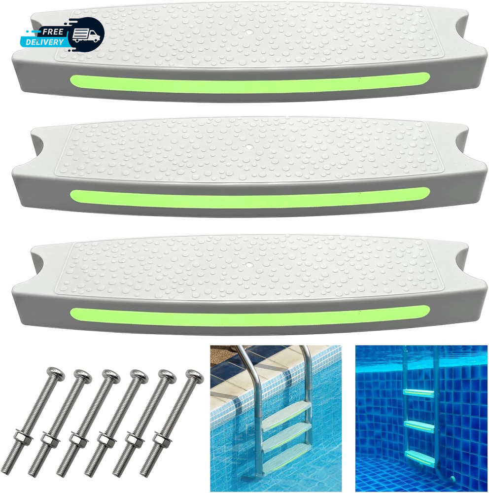 Pool Ladder Steps Replacement 18" Universal Heavy Duty Pool Ladder Step